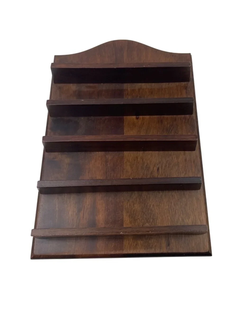 Wooden Thimble Display Shelf With 5 Tiers Dark Finish Holds Up To 25 Thimbles